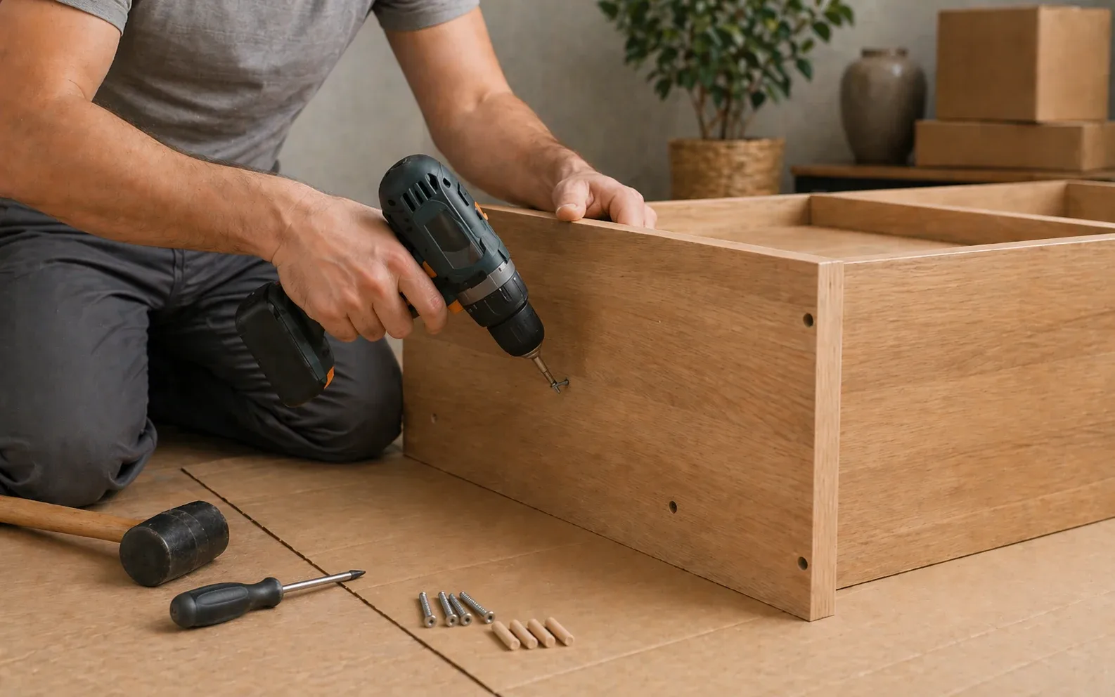 Переезд в другой город военных с разборкой мебели